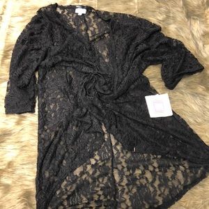 NWT Lula Roe Black Lace Lindsay